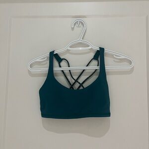 Lululemon Teal Sports Bra with Strappy Back